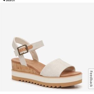 TOMS Dani Wedge Sandal  Size 8